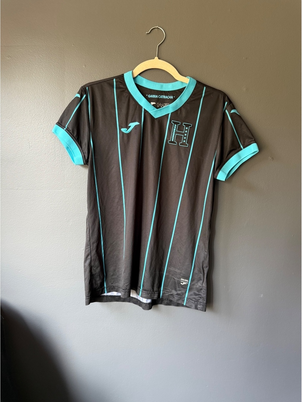 Joma Honduras National Football Team Jersey Black and Blue Size Large